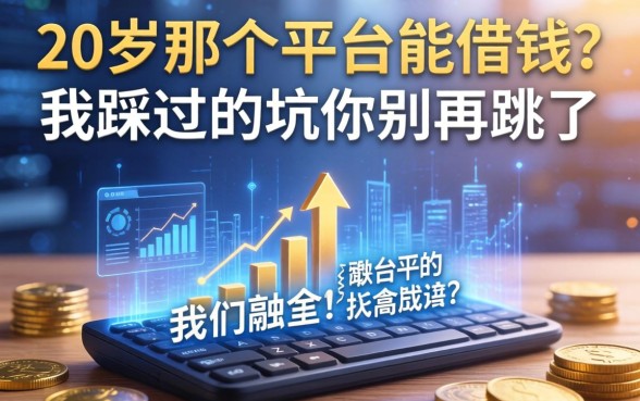 20岁那个平台能借钱？我踩过的坑你别再跳了
