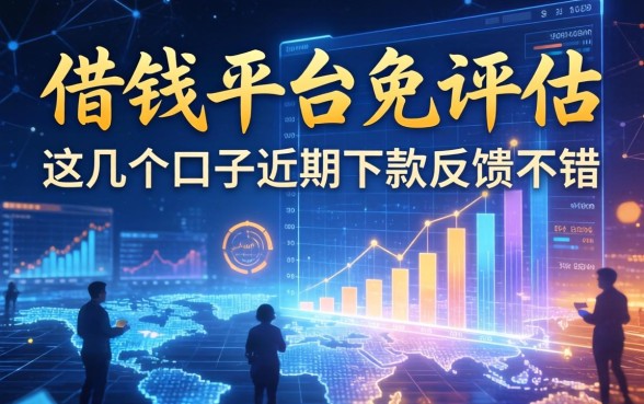 借钱平台免评估，这几个口子近期下款反馈不错