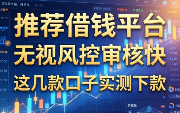 推荐个借钱平台：无视风控审核快，这几款口子实测下款