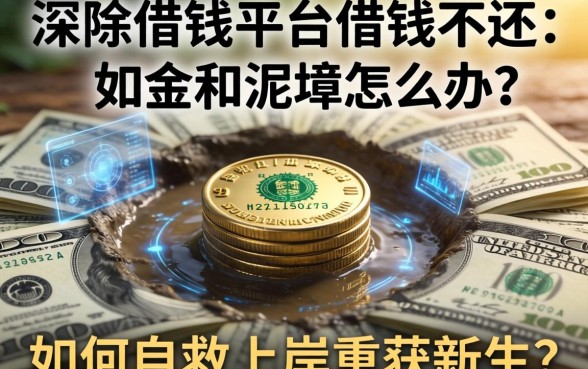 深陷借钱平台借钱不还的泥潭怎么办？如何自救上岸重获新生？
