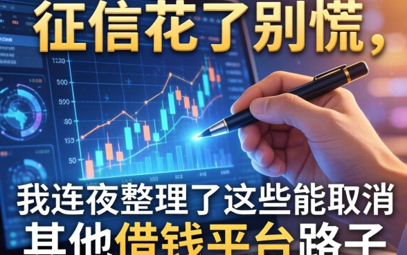 征信花了别慌，我连夜整理了这些能取消其他借钱平台的路子