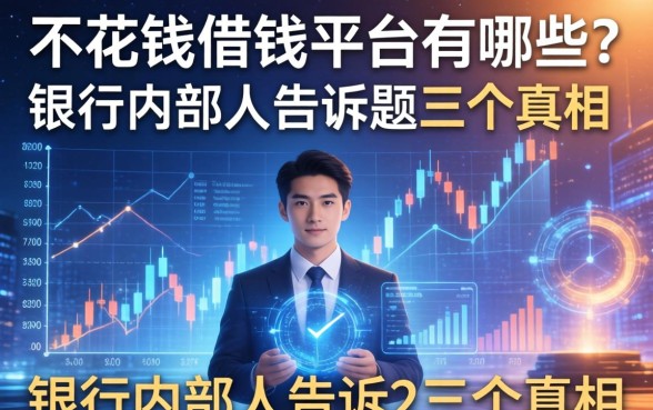 不花钱借钱平台有哪些？银行内部人告诉你三个真相