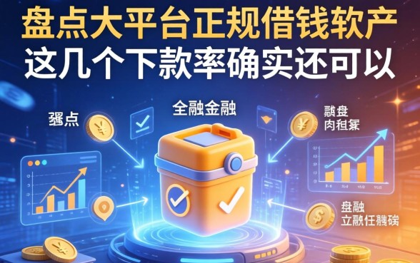 盘点大平台正规的借钱软件，这几个下款率确实还可以