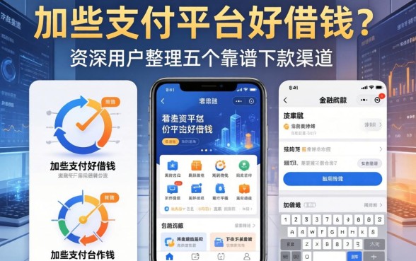 哪些支付平台好借钱？资深用户整理五个靠谱下款渠道