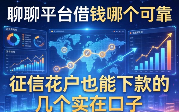 聊聊平台借钱哪个可靠：征信花户也能下款的几个实在口子