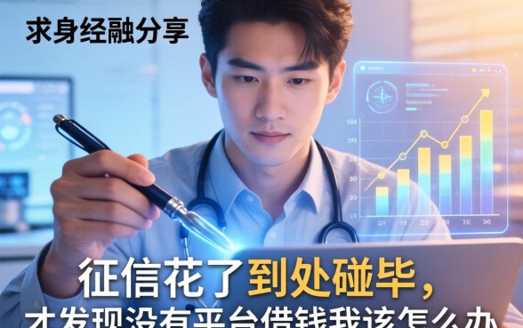 亲身经历分享：征信花了到处碰壁，才发现没有平台借钱我该怎么办