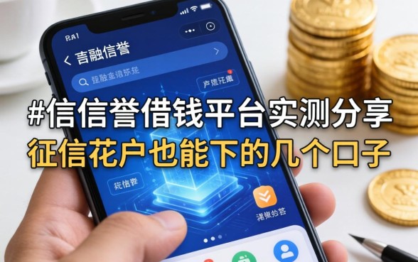 手机信誉借钱平台实测分享：征信花户也能下的几个口子
