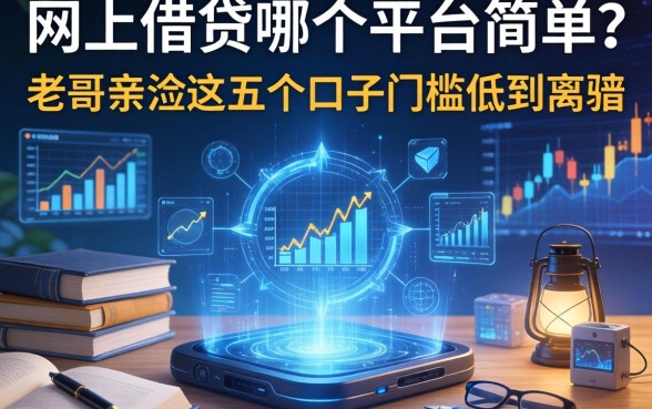 网上借钱哪个平台简单？老哥亲测这五个口子门槛低到离谱