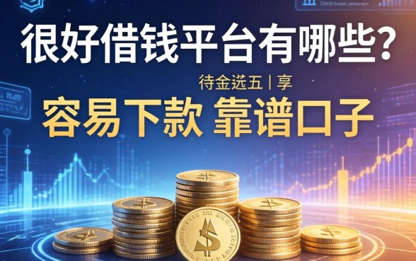 很好借钱平台有哪些？分享五个容易下款的靠谱口子