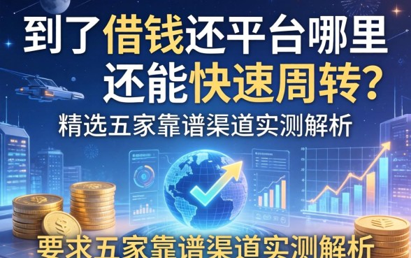 除了借钱还平台哪里还能快速周转？精选五家靠谱渠道实测解析