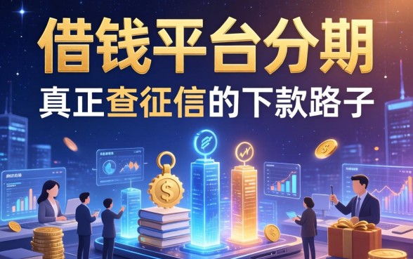 关于借钱平台分期，说几个真正不查征信的下款路子