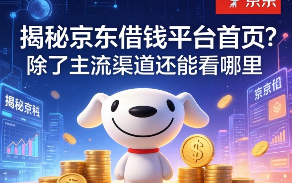 揭秘京东借钱平台首页：除了主流渠道还能看哪里