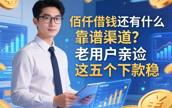 除了佰仟借钱还有什么靠谱渠道?老用户亲测这五个下款稳