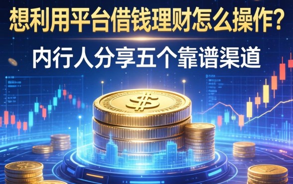 想利用平台借钱理财怎么操作？内行人分享五个靠谱渠道