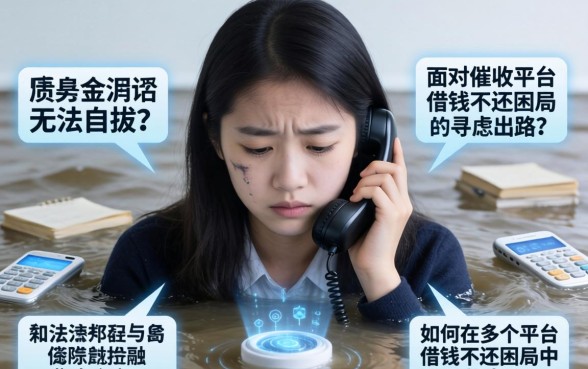 深陷债务泥潭无法自拔？面对催收电话焦虑难安，如何在多个平台借钱不还的困局中寻找出路？