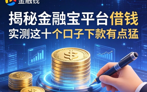 揭秘金融宝平台借钱：实测这十个口子下款有点猛