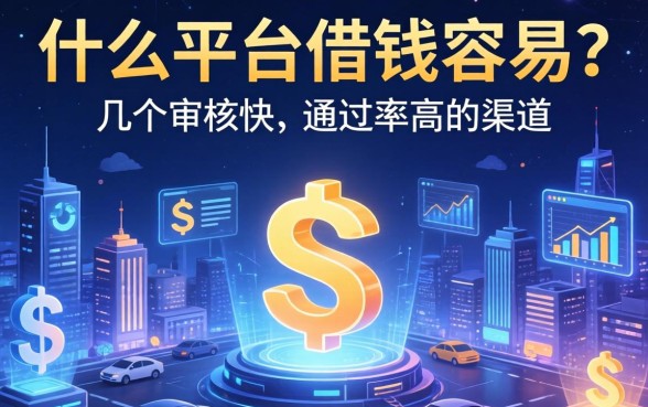 什么平台借钱容易？整理了几个审核快、通过率高的渠道