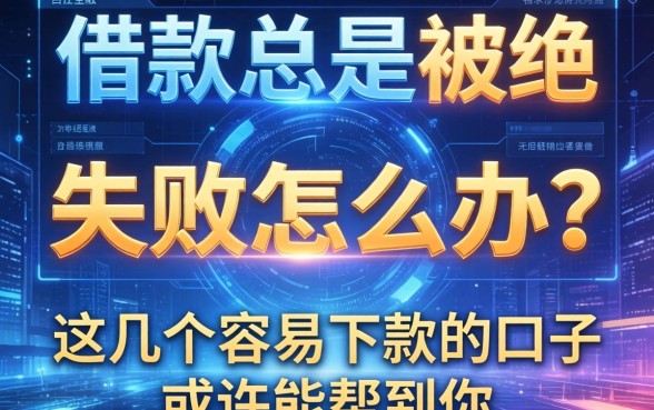 借款总是被拒显示失败怎么办？这几个容易下款的口子或许能帮到你