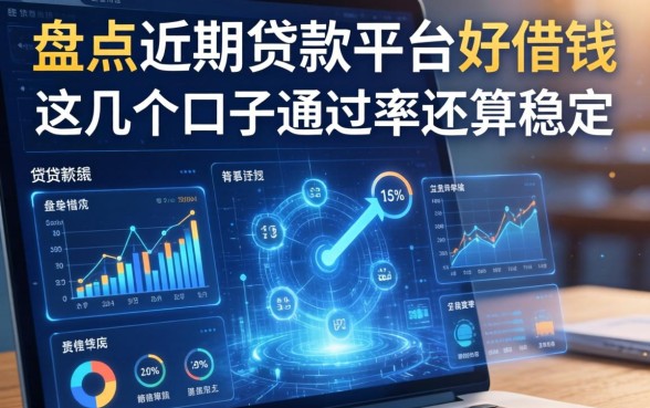 盘点近期贷款平台好借钱，这几个口子通过率还算稳定