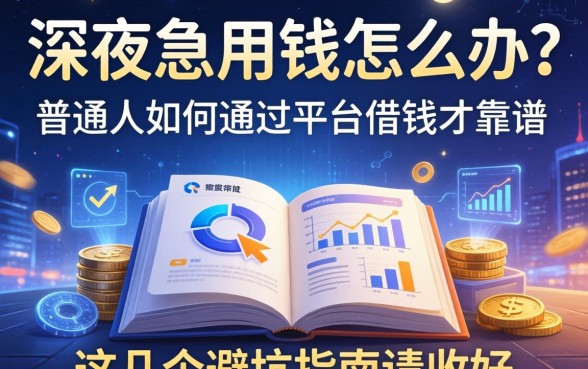 深夜急用钱怎么办？普通人如何通过平台借钱才靠谱？这几个避坑指南请收好
