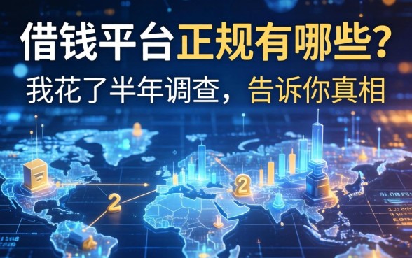 借钱平台正规的有哪些？我花了半年调查，告诉你真相