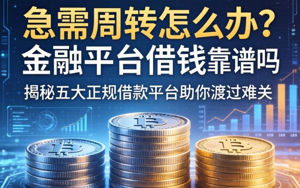 急需周转怎么办？在金融平台借钱靠谱吗？揭秘五大正规借款平台助你渡过难关