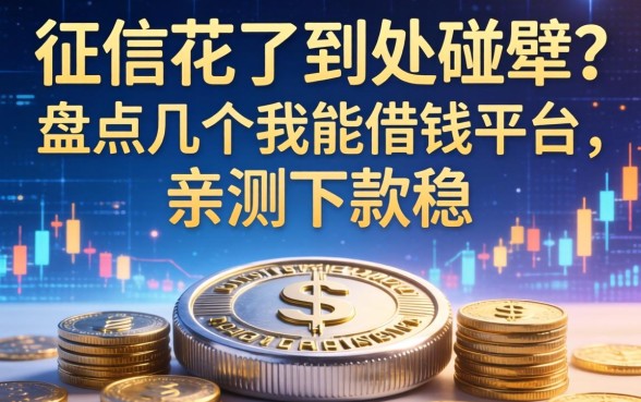 征信花了到处碰壁？盘点几个我能借钱平台，亲测下款稳