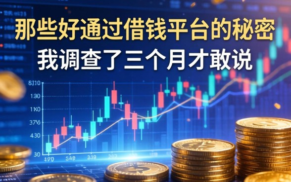那些好通过借钱平台的秘密，我调查了三个月才敢说