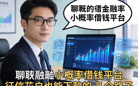聊聊那些小概率借钱平台，征信花户也能下款的几个路子