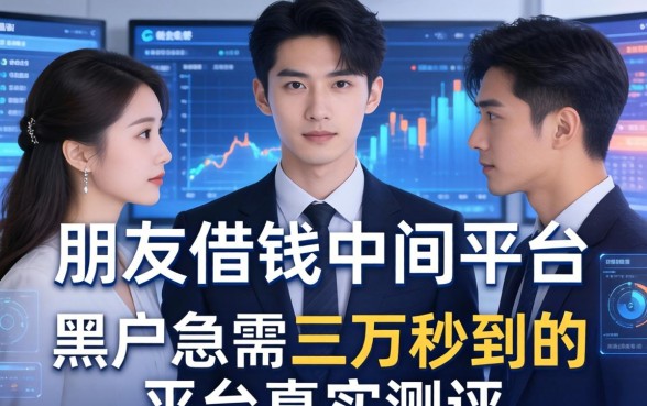 朋友借钱中间平台和黑户急需三万秒到的的平台真实测评