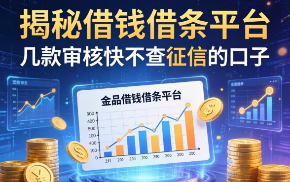 揭秘借钱借条平台：几款审核快不查征信的口子