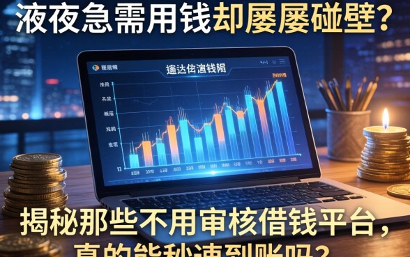 深夜急需用钱却屡屡碰壁？揭秘那些不用审核借钱平台，真的能秒速到账吗？