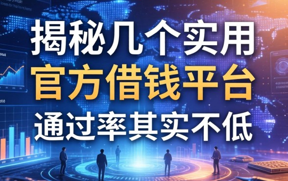 揭秘几个实用的官方借钱平台，通过率其实不低
