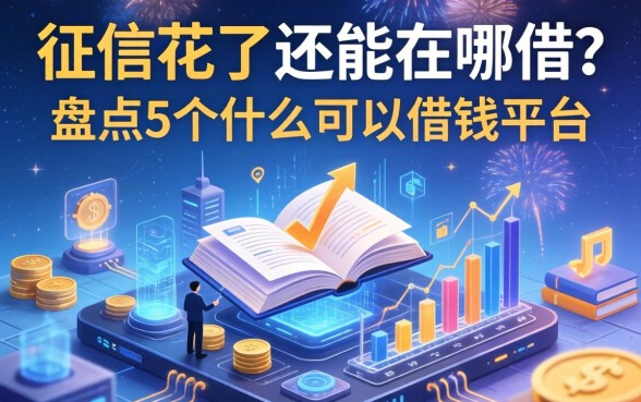 征信花了还能在哪借？盘点5个什么可以借钱平台