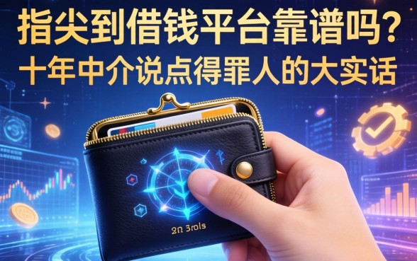 指尖钱包借钱平台靠谱吗？十年中介说点得罪人的大实话