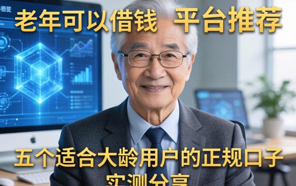 老人可以借钱的平台推荐：五个适合大龄用户的正规口子实测分享