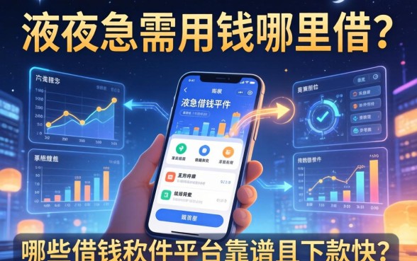 深夜急需用钱哪里借？哪些借钱软件平台靠谱且下款快？