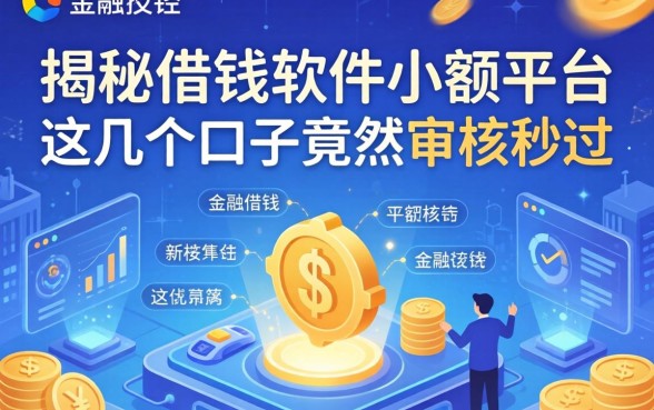 揭秘借钱软件小额平台：这几个口子竟然审核秒过