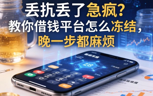 手机丢了急疯？教你借钱平台怎么冻结，晚一步都麻烦