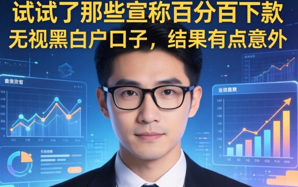 我试了那些宣称百分百下款无视黑白户口子，结果有点意外