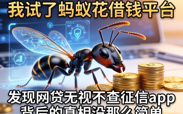 我试了蚂蚁花借钱平台，发现网贷无视不查征信app背后的真相没那么简单