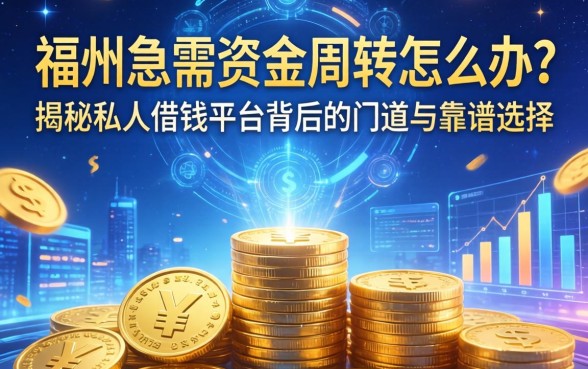 福州急需资金周转怎么办？揭秘私人借钱平台背后的门道与靠谱选择