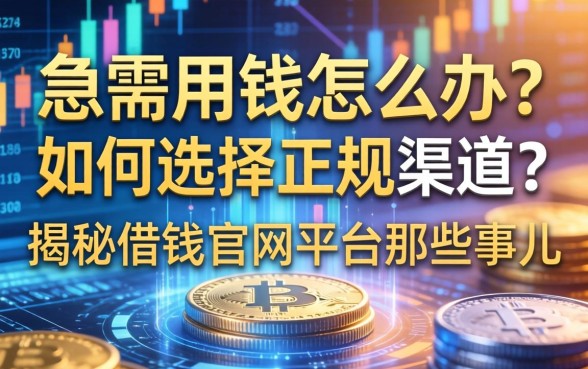 急需用钱怎么办？如何选择正规渠道？揭秘借钱官网平台那些事儿