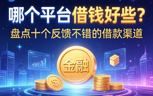 哪个平台借钱好些？盘点十个反馈不错的借款渠道