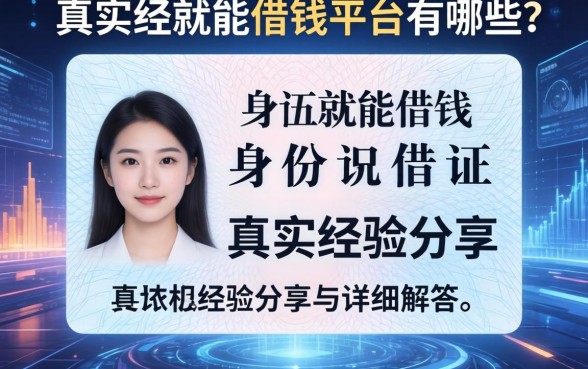 身份证就能借钱平台有哪些？真实经验分享与详细解答