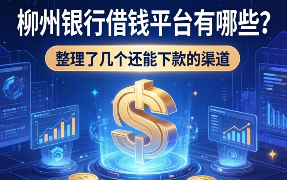 柳州银行借钱平台有哪些？整理了几个还能下款的渠道