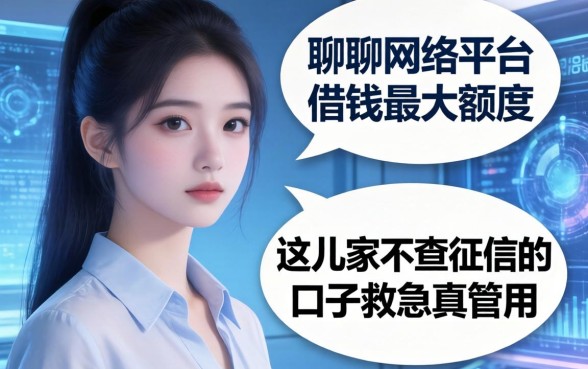 聊聊网络平台借钱最大额度，这几家不查征信的口子救急真管用
