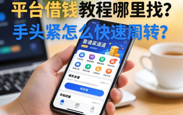 手机平台借钱教程哪里找？手头紧怎么快速周转？这几个靠谱渠道你知道吗？