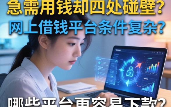 急需用钱却四处碰壁？网上借钱平台条件复杂吗？哪些平台更容易下款？