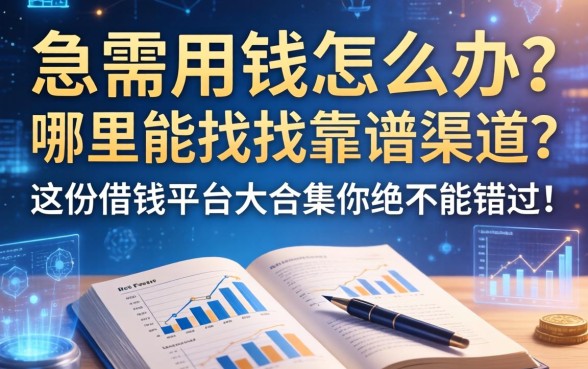 急需用钱怎么办?哪里能找到靠谱渠道?这份借钱平台大合集你绝不能错过!